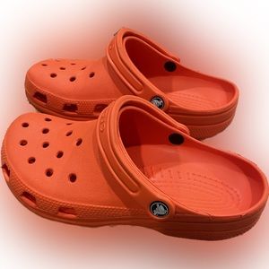 Orange Crocs Women’s 9 Men’s 7